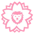 fiore bianco + leone
