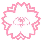 fiore bianco + pipistrello