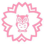 fiore bianco + gufo