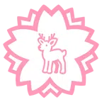 fiore bianco + cervo
