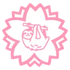fiore bianco + bradipo