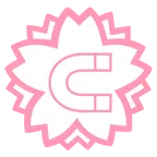 fiore bianco + calamita