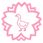 fiore bianco + oca