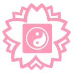 fiore bianco + Yin e Yang