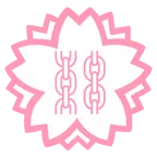 fiore bianco + catene