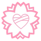 fiore bianco + cuore guarito