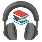 Bücherstapel + Kopfhörer