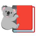 Bücherstapel + Koala