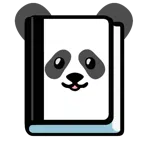 Bücherstapel + Panda
