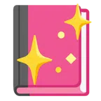 Bücherstapel + funkelndes Herz