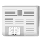 Bücherstapel + Zeitung