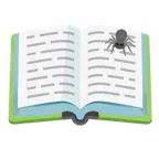 Bücherstapel + Spinne