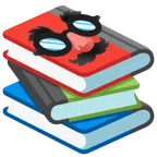 Bücherstapel + verkleidet