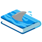 Bücherstapel + Hai