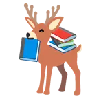 Bücherstapel + Hirsch