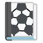 Bücherstapel + Fußball