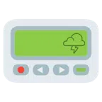 pager + chmura i piorun