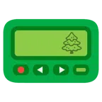 pager + wiecznie zielone drzewo