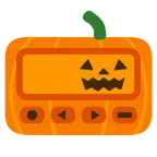 Pager + Halloweenkürbis