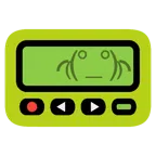 pager + głowa żaby