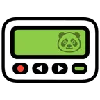 pager + głowa pandy