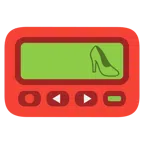 Pager + Stöckelschuh