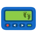 pager + ślady stóp