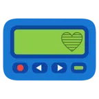 pager + niebieskie serce