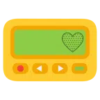 pager + żółte serce