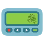 Pager + verhakte Büroklammern