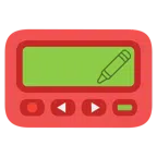 Pager + Wachsmalstift