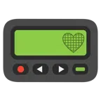 pager + czarne serce