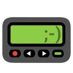 Pager + zwinkerndes Gesicht