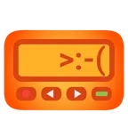 Pager + schmollendes Gesicht