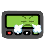 Pager + schnaubendes Gesicht
