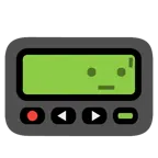 Pager + trauriges aber erleichtertes Gesicht