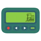 Pager + Dampflokomotive