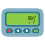 Pager + Einkaufswagen