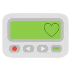 pager + białe serce