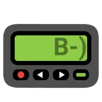 Pager + Strebergesicht