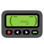 Pager + sabberndes Gesicht