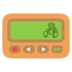 pager + brązowy skorpion
