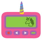 pager + głowa jednorożca