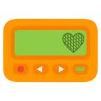 pager + pomarańczowe serce
