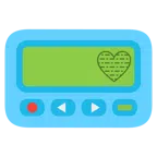 pager + jasnoniebieskie serce