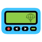 pager + spadochron
