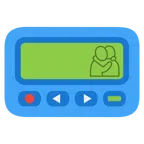 pager + obejmujące się osoby