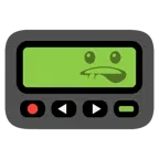 pager + przygryzanie wargi