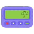 Pager + Regenschirm