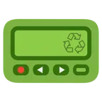 Pager + Recycling-Symbol